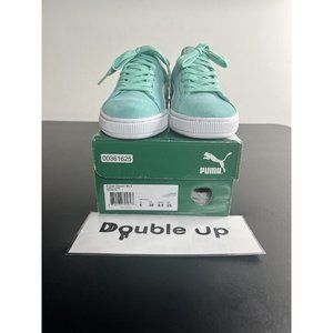 PUMA SUEDE CLASSIC Women's Size 8.5 Mint Holiday Green White 355462-32 Rare